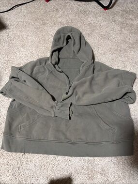 Lululemon oversized cropped scuba 1/4 zip